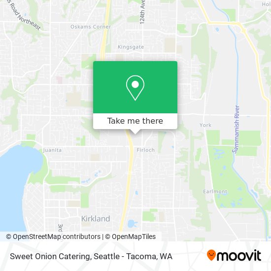 Sweet Onion Catering map