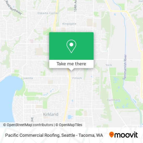 Pacific Commercial Roofing map