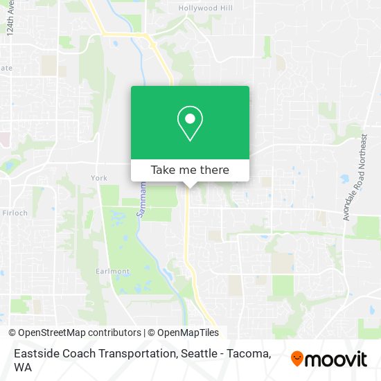 Eastside Coach Transportation map