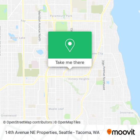 14th Avenue NE Properties map