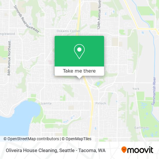 Oliveira House Cleaning map