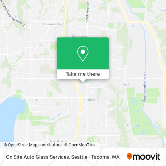 On Site Auto Glass Services map