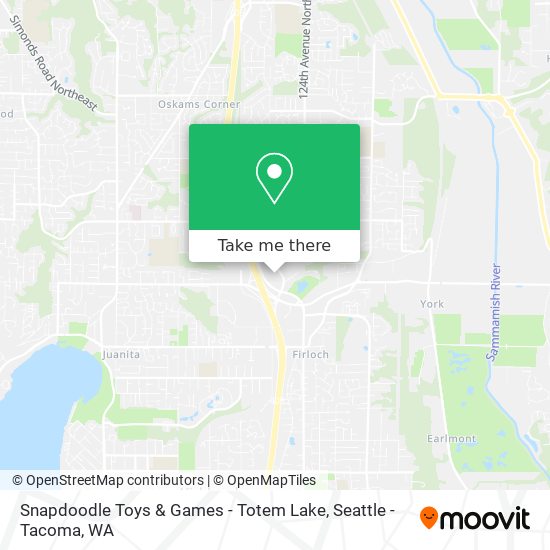 Mapa de Snapdoodle Toys & Games - Totem Lake