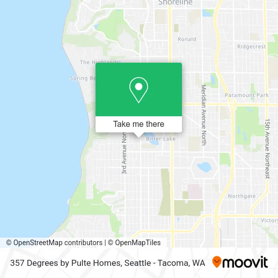 Mapa de 357 Degrees by Pulte Homes