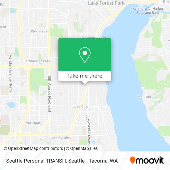 Mapa de Seattle Personal TRANSIT