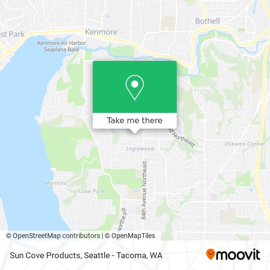 Sun Cove Products map