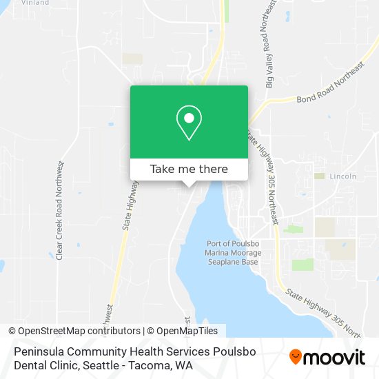 Peninsula Community Health Services Poulsbo Dental Clinic map