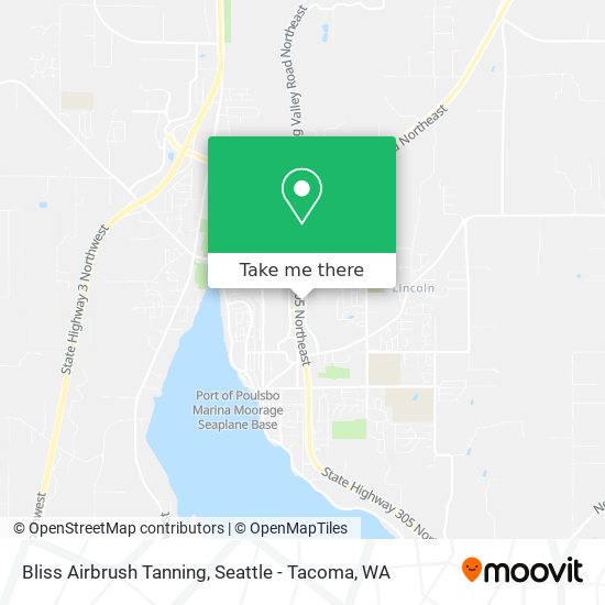 Bliss Airbrush Tanning map