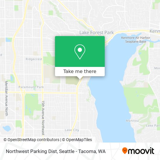 Northwest Parking Dist map