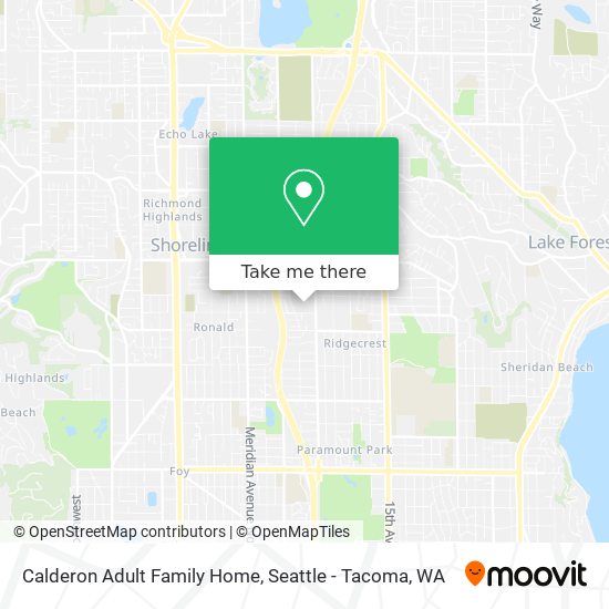 Calderon Adult Family Home map