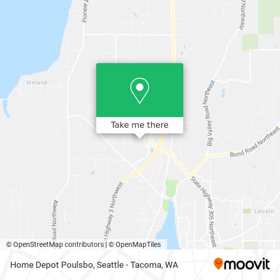 Home Depot Poulsbo map