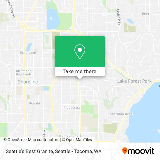 Mapa de Seattle's Best Granite