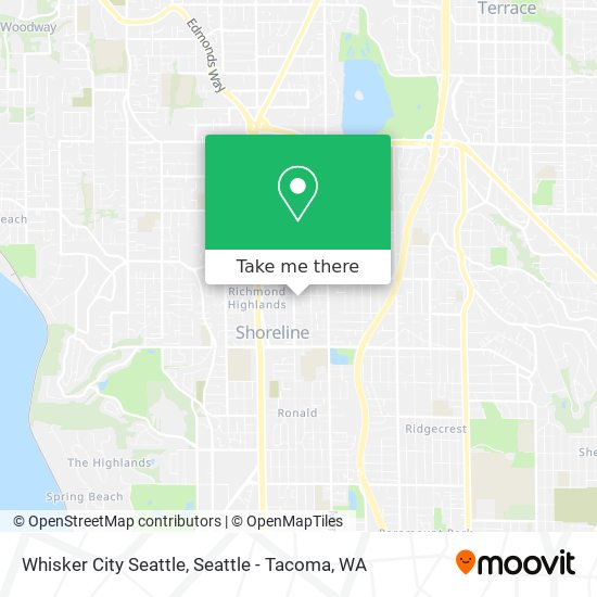 Mapa de Whisker City Seattle