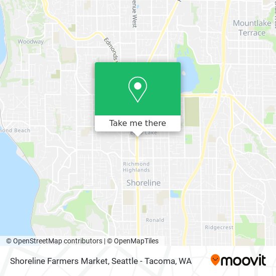 Mapa de Shoreline Farmers Market