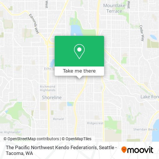 The Pacific Northwest Kendo Federation's map