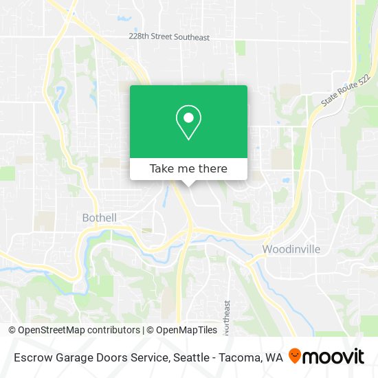 Escrow Garage Doors Service map