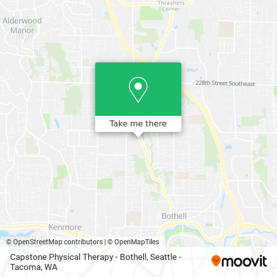 Capstone Physical Therapy - Bothell map