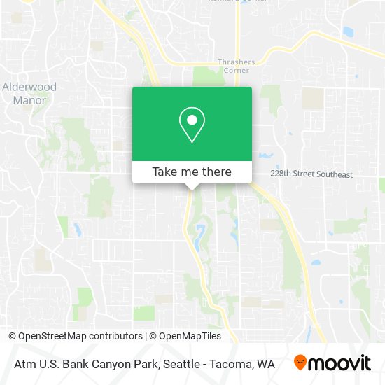 Atm U.S. Bank Canyon Park map