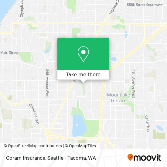 Coram Insurance map