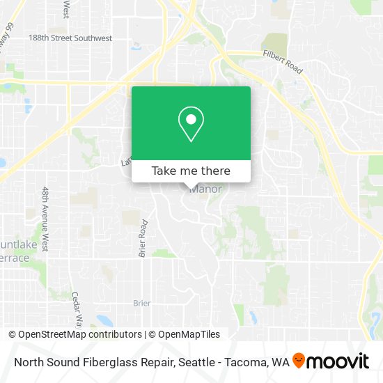 North Sound Fiberglass Repair map