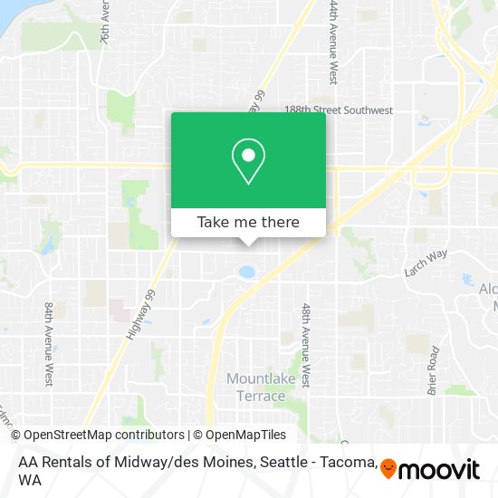 Mapa de AA Rentals of Midway / des Moines