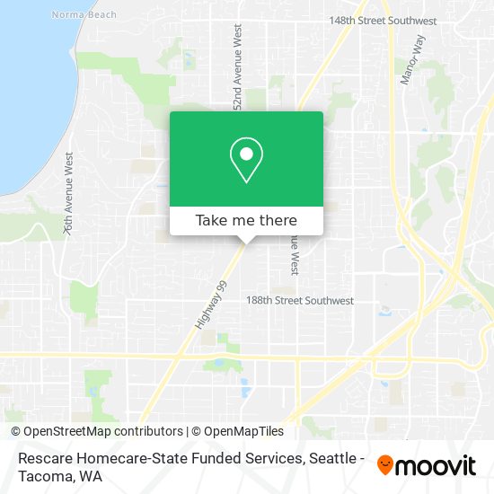 Rescare Homecare-State Funded Services map