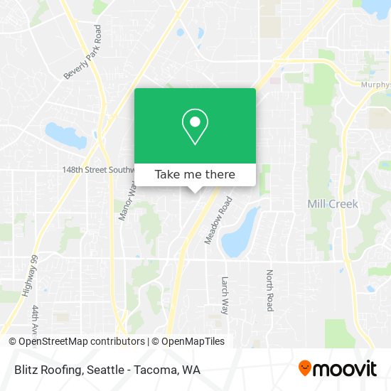 Blitz Roofing map