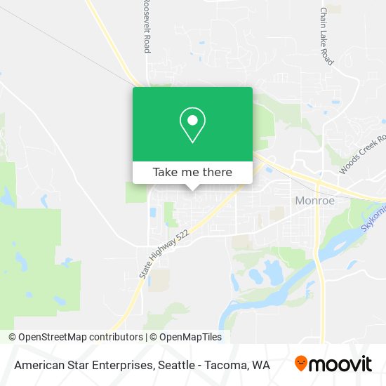 American Star Enterprises map