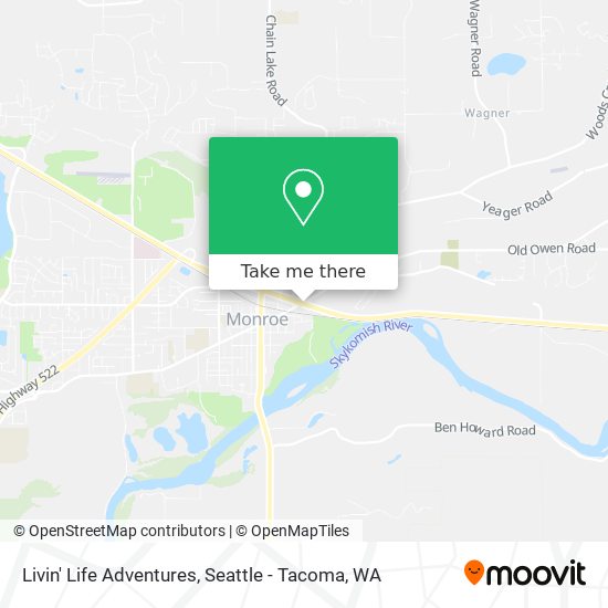Livin' Life Adventures map