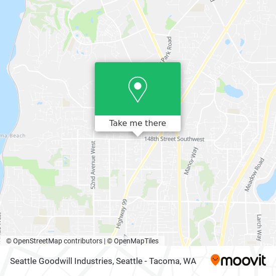 Mapa de Seattle Goodwill Industries