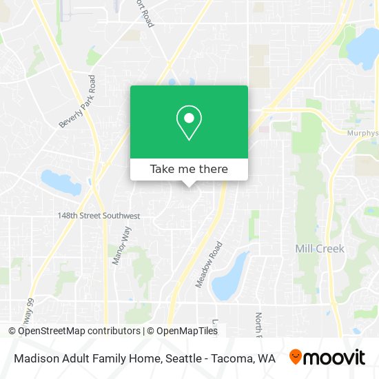 Madison Adult Family Home map