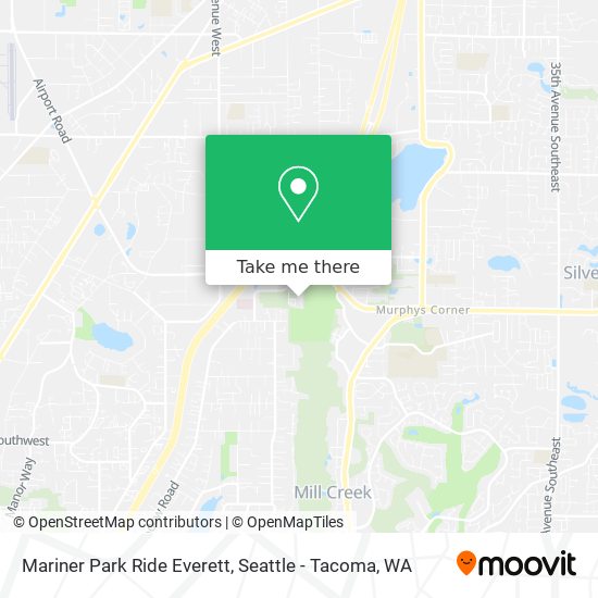 Mariner Park Ride Everett map