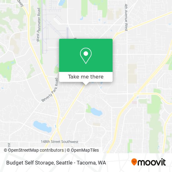 Budget Self Storage map