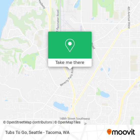 Tubs To Go map