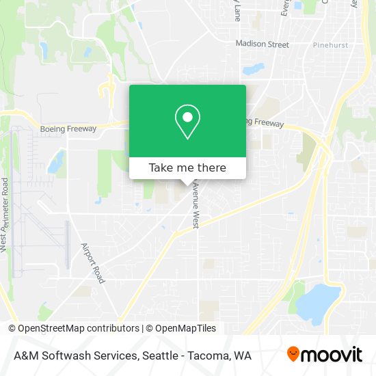 A&M Softwash Services map