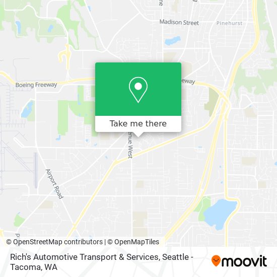 Rich's Automotive Transport & Services map