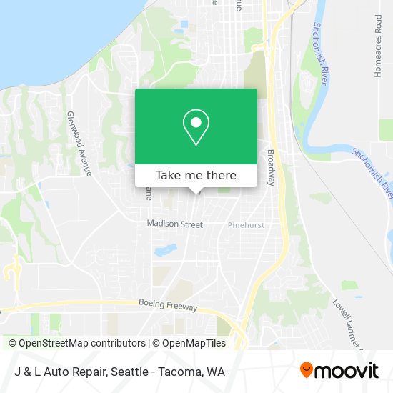 J & L Auto Repair map