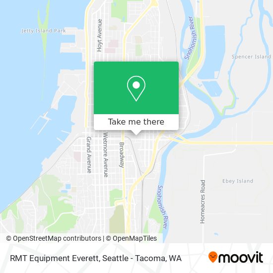 RMT Equipment Everett map