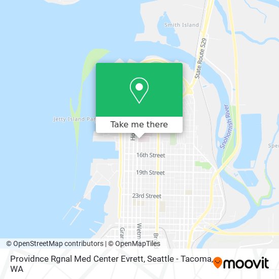 Mapa de Providnce Rgnal Med Center Evrett