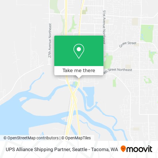 Mapa de UPS Alliance Shipping Partner