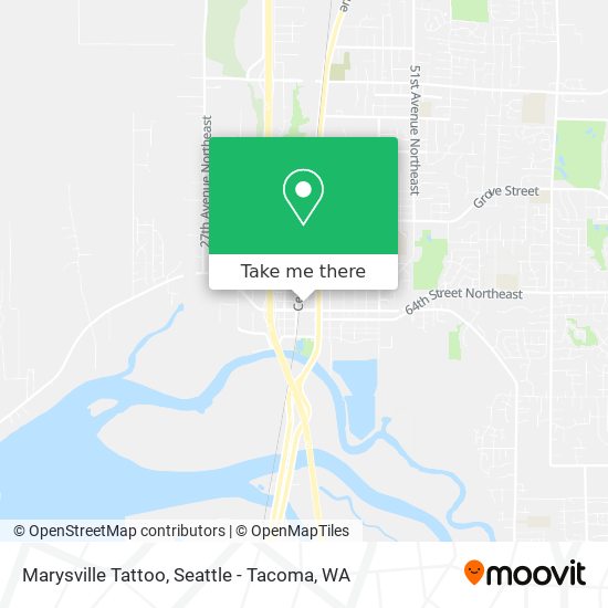 Marysville Tattoo map