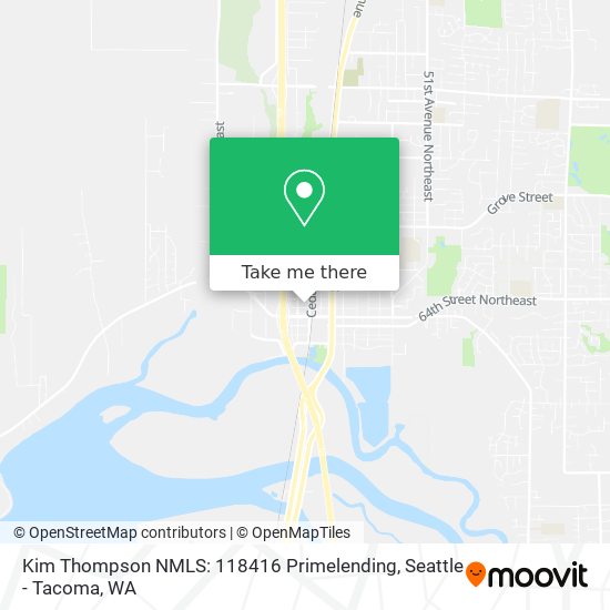 Kim Thompson NMLS: 118416 Primelending map