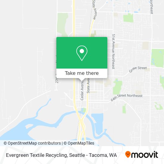 Evergreen Textile Recycling map