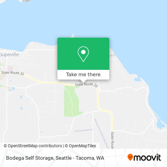 Bodega Self Storage map