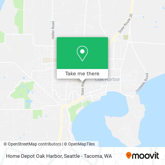 Home Depot Oak Harbor map