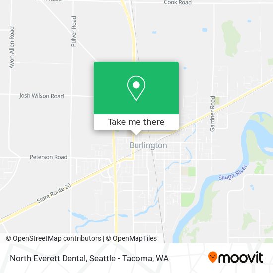 North Everett Dental map