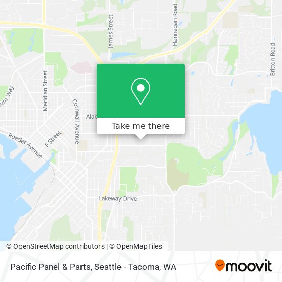 Pacific Panel & Parts map