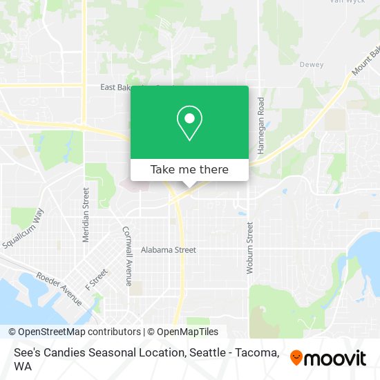 See's Candies Seasonal Location map