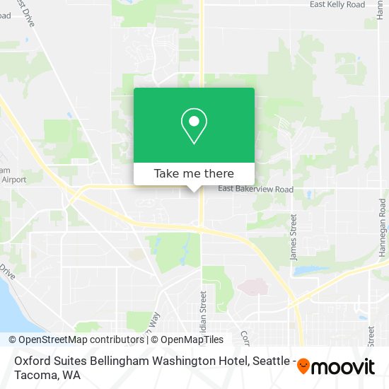Oxford Suites Bellingham Washington Hotel map