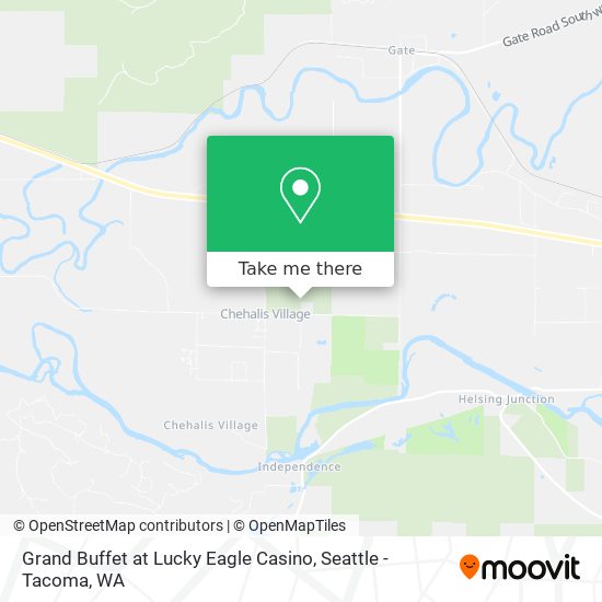 Grand Buffet at Lucky Eagle Casino map